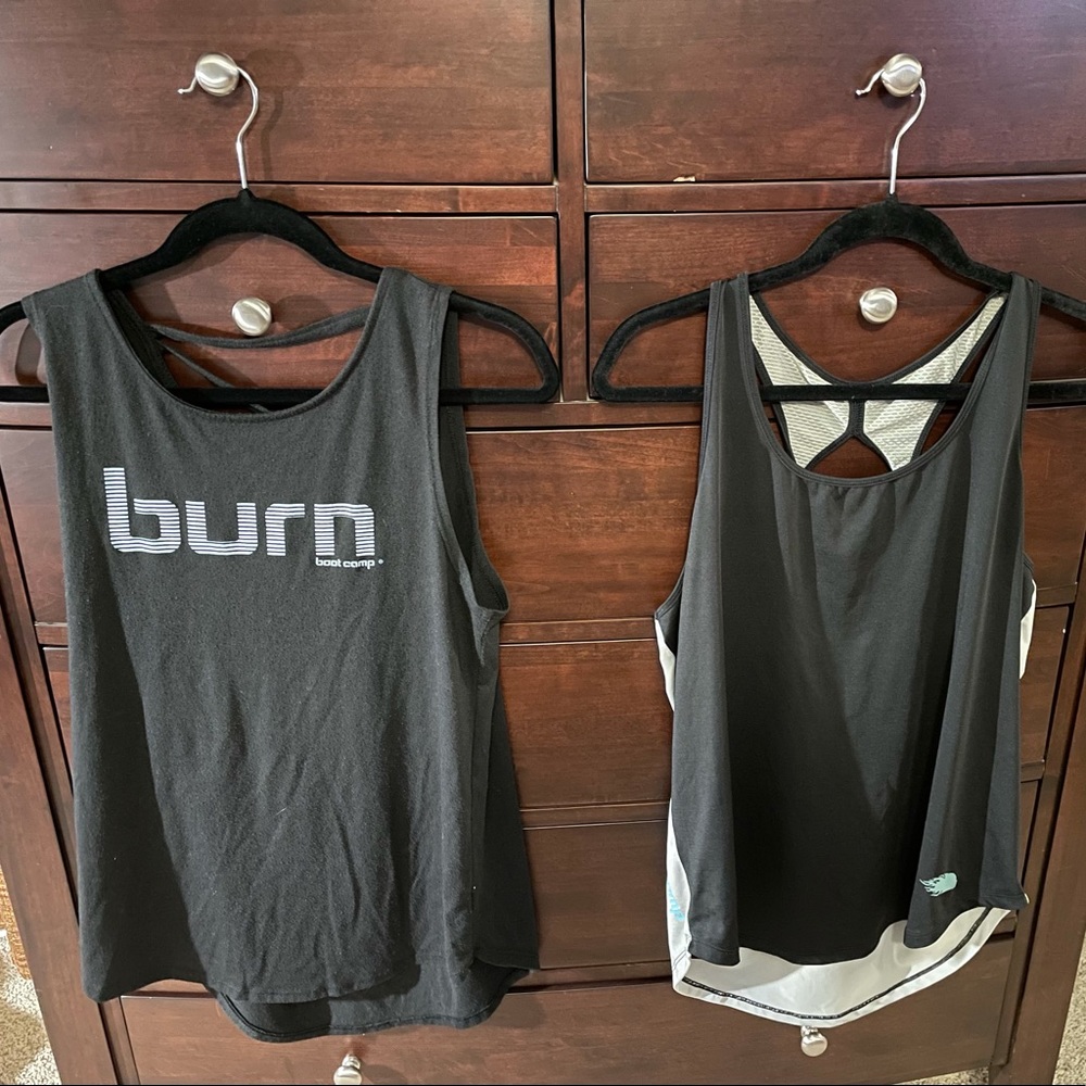 2 Burn Boot Camp Tanks - size Large